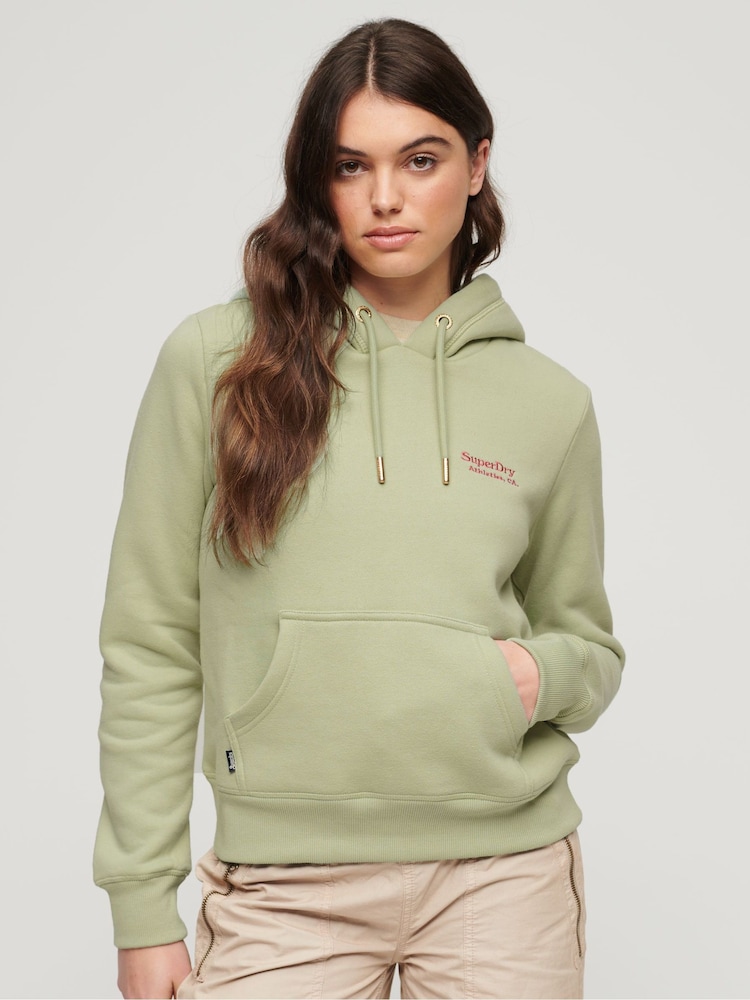 Superdry Green Essential Logo Hoodie - Image 1 of 4