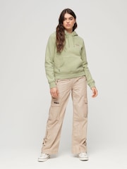 Superdry Green Essential Logo Hoodie - Image 2 of 4