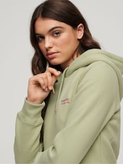 Superdry Green Essential Logo Hoodie - Image 3 of 4