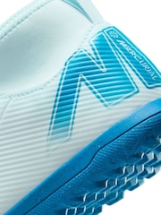 Nike Glacier Blue Kids Mercurial Zoom Superfly 10 Club Turf Football Boots - Image 11 of 11