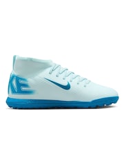 Nike Glacier Blue Kids Mercurial Zoom Superfly 10 Club Turf Football Boots - Image 5 of 11