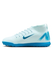 Nike Glacier Blue Kids Mercurial Zoom Superfly 10 Club Turf Football Boots - Image 6 of 11
