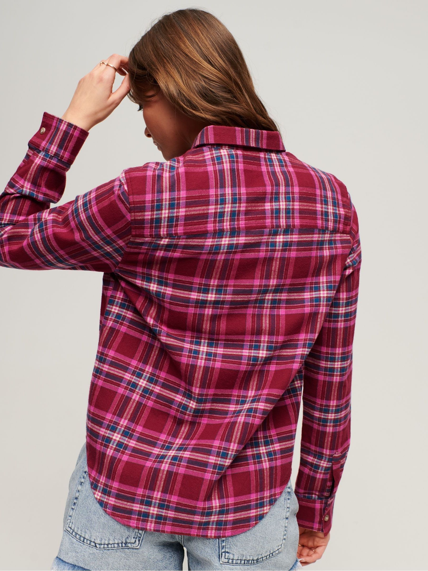 Buy Superdry Red Lumberjack Check Flannel Shirt from Next Luxembourg