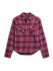 Rot - Superdry Lumberjack Kariertes Flanellhemd aus 100 % Baumwolle - Bild 5 von 7