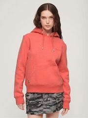 Superdry Orange Essential Logo Hoodie - Image 1 of 6