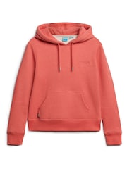 Superdry Orange Essential Logo Hoodie - Image 3 of 6