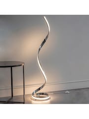 Gallery Home Chrome Maria Floor Lamp - Image 1 of 8