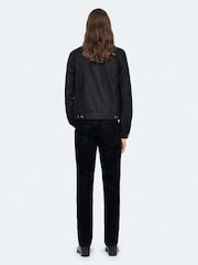 AllSaints Black Fitted Trucker Jacket - Image 6 of 8