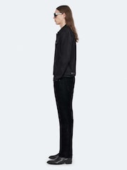 AllSaints Black Fitted Trucker Jacket - Image 7 of 8