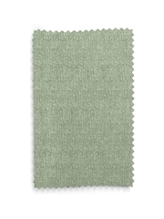 Green Sage Heavyweight Chenille Eyelet Lined Curtains - Image 7 of 7