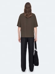 AllSaints Green Archer Short Sleeve Shirt - Image 6 of 8