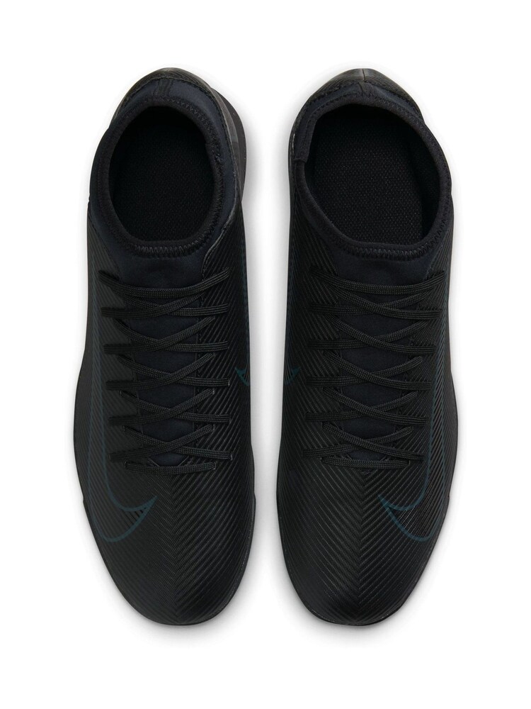 Nike Black/Green Adults Mercurial Superfly 10 Turf Football Boots - Image 6 of 9