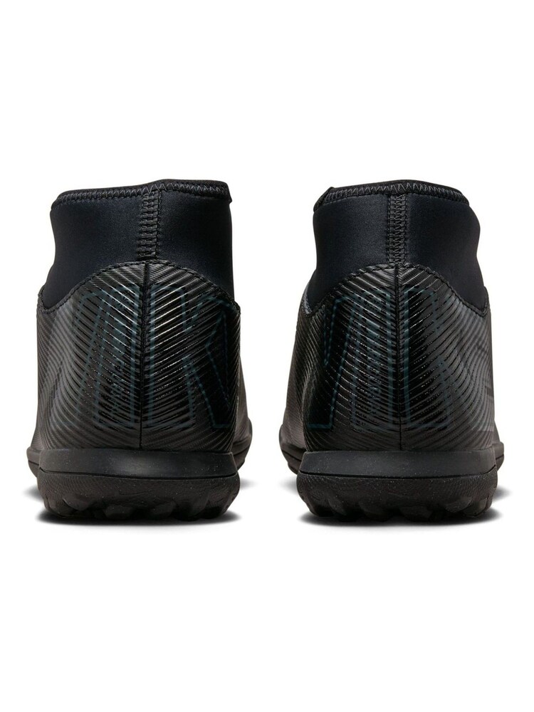 Nike Black/Green Adults Mercurial Superfly 10 Turf Football Boots - Image 8 of 9
