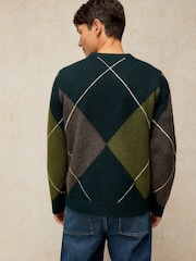 White Stuff Hyde Argyle Jumper - 6의 이미지 2