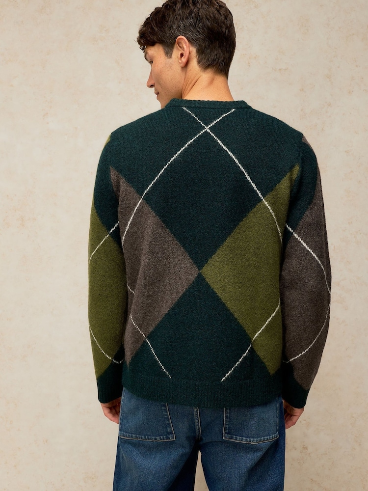 White Stuff Hyde Argyle Jumper - 6의 이미지 2