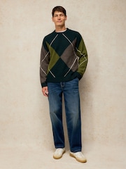 White Stuff Hyde Argyle Jumper - 6의 이미지 3