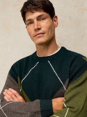 White Stuff Hyde Argyle Jumper - 6의 이미지 4