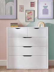 White Compton Kids 5 Drawer Chest of Drawers - Image 1 of 6