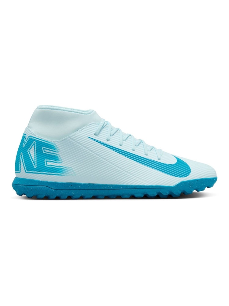 Nike Soar/White Adults Mercurial Superfly 10 Turf Football Boots - Image 1 of 11