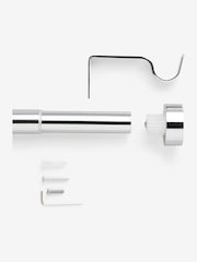 Chrome Stud Finial Extendable 28mm Curtain Pole Kit - Image 5 of 5