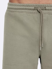 AllSaints Green Raphy Sweatshirt Shorts - Image 2 of 8