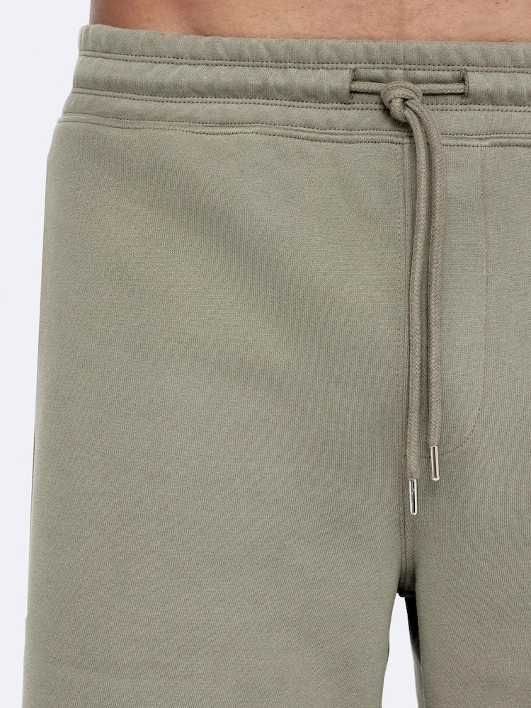 AllSaints Green Raphy Sweatshirt Shorts - Image 2 of 8
