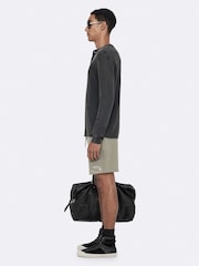 AllSaints Green Raphy Sweatshirt Shorts - Image 7 of 8