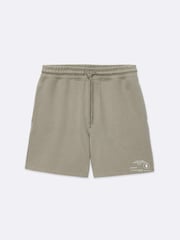 AllSaints Green Raphy Sweatshirt Shorts - Image 8 of 8