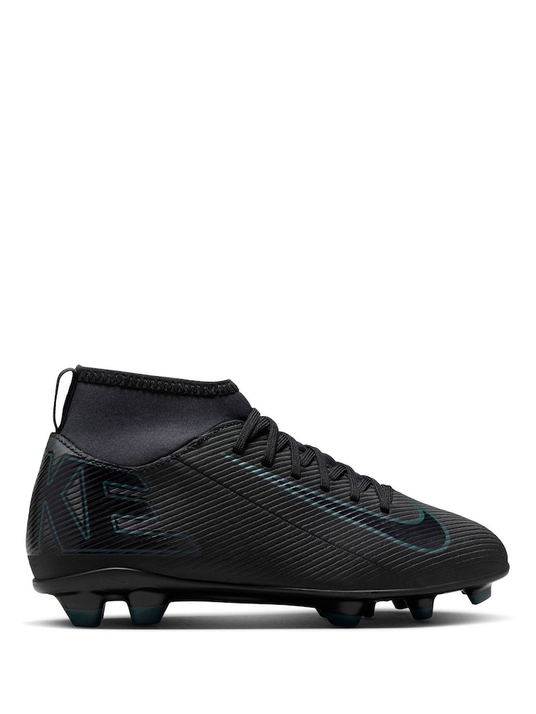 Nike Black/Green Kids Mercurial Superfly 10 Club Multi Ground Football Boots - Image 1 of 9