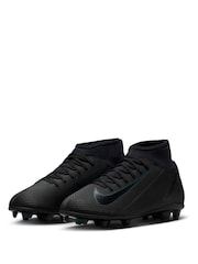 Nike Black/Green Kids Mercurial Superfly 10 Club Multi Ground Football Boots - Image 3 of 9