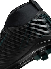 Nike Black/Green Kids Mercurial Superfly 10 Club Multi Ground Football Boots - Image 8 of 9