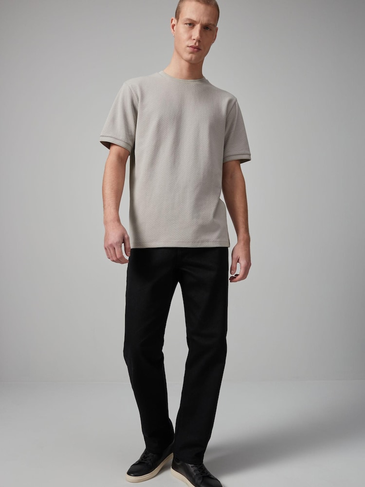 Grey Textured T-Shirt - Image 2 of 8