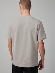 Grey Textured T-Shirt - Image 3 of 8