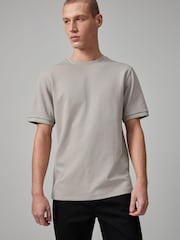 Grey Textured T-Shirt - Image 4 of 8