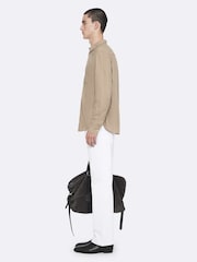 AllSaints Brown Duke Long Sleeve Shirt - Image 7 of 8