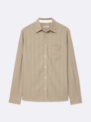 AllSaints Brown Duke Long Sleeve Shirt - Image 8 of 8