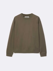 AllSaints Brown Aston Crew Sweat Top - Image 8 of 8
