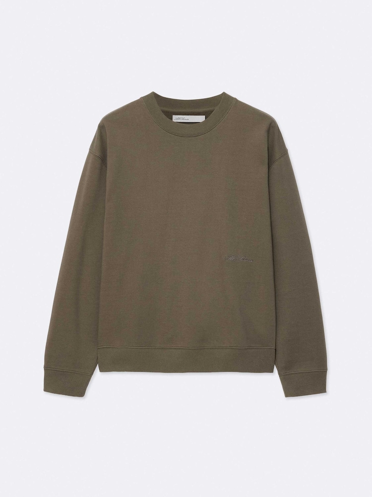 AllSaints Brown Aston Crew Sweat Top - Image 8 of 8 AllSaints Brown Aston Crew Sweat Top - Image 8 of 8