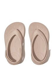 FitFlop Iqushion Kids Toddler Gold Shimmer Ergonomic Flip Flops - Image 3 of 4