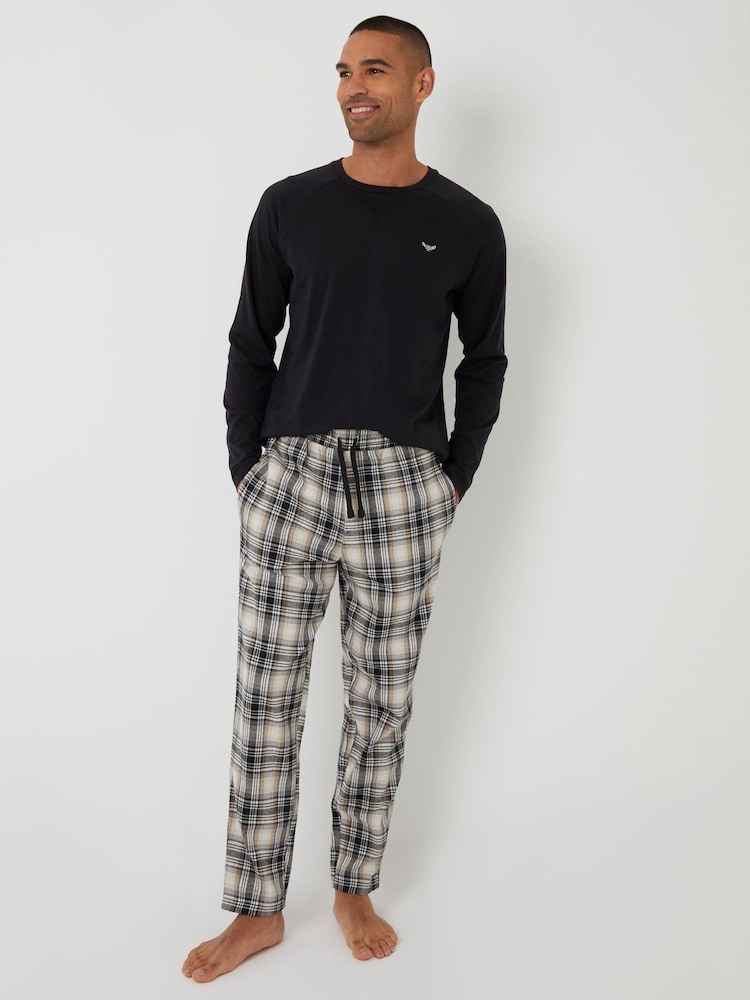 Threadbare Black Long Lounge Set - Image 1 of 4