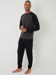 Threadbare Grey Long Raglan Lounge Set - Image 2 of 4