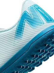 Nike Glacier Blue Kids Mercurial Vapor 16 Club Turf Football Boots - Image 9 of 11