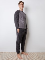Threadbare Borg Raglan Sweatshirt Lounge Set - Bild 3 von 4