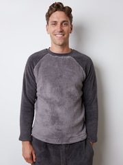 Threadbare Borg Raglan Sweatshirt Lounge Set - Bild 4 von 4