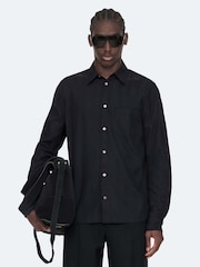 AllSaints Blue Duke Long Sleeve Shirt - Image 1 of 8