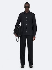 AllSaints Blue Duke Long Sleeve Shirt - Image 3 of 8