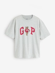 Gap Grey Brannan Bear Logo Short Sleeve T-Shirt - Image 1 of 5