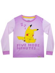 Character Purple Pokemon Pikachu Sleeping Pyjamas - Image 2 of 7