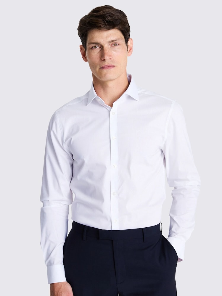 MOSS White Slim Stretch Shirt - Image 1 of 5