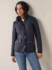 Barbour® Navy Cavalry Quilted Jacket - Image 1 of 7